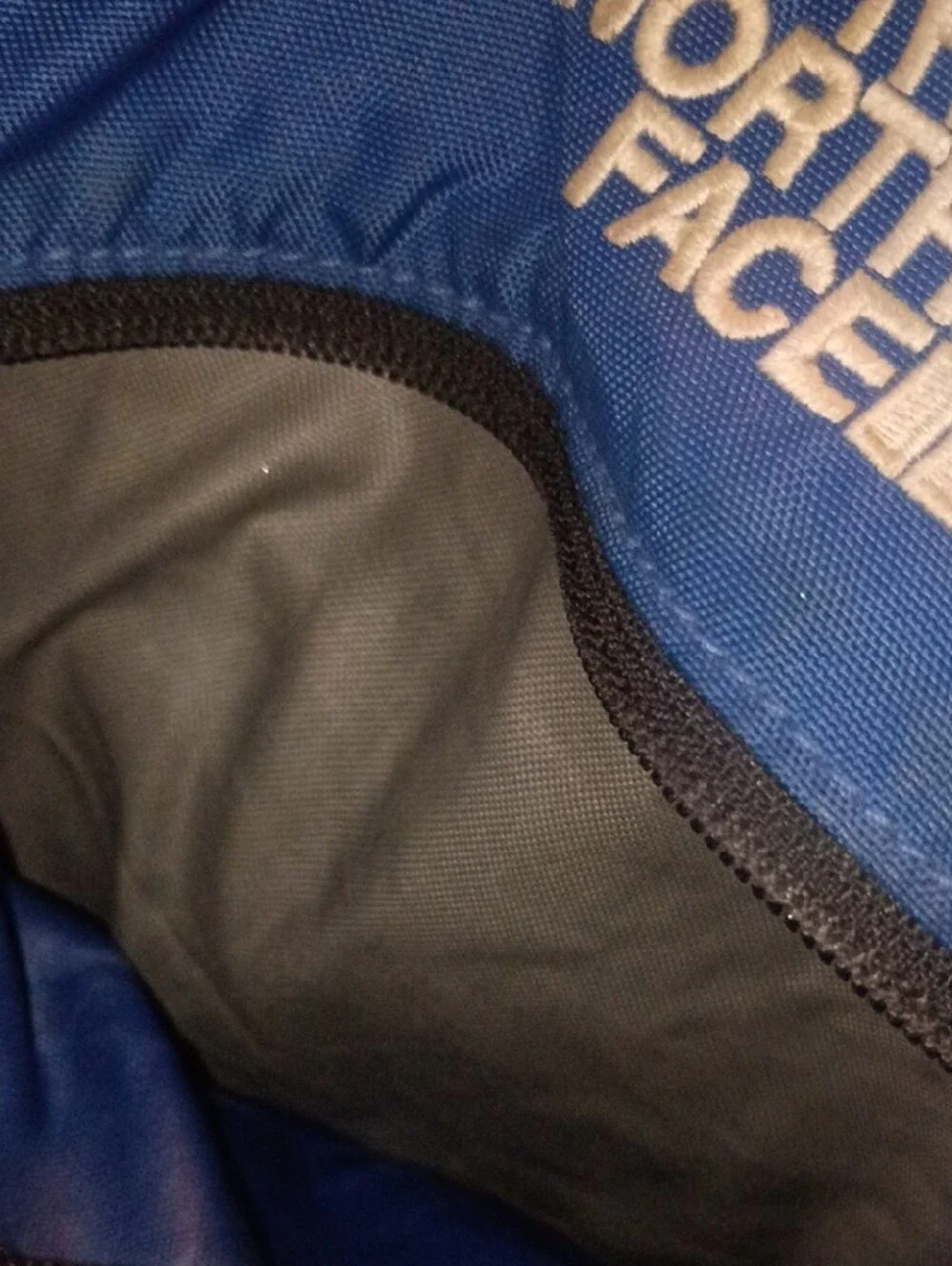 The North Face Unisex Blue Daypack with Bungee Front